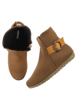 Mochi - Tan Synthetic Solid Casual Shoe