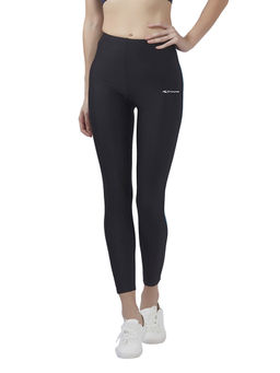 Veloz - Multisport Wear - Legging (Full Length) | Poly Spandex | Bothside Contrast Piping - Black