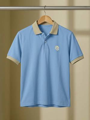 Buy LEOTUDE Men's Blue Polo T-Shirt (S)