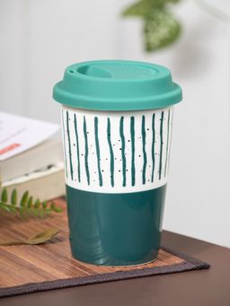 Voncasa - Coffee Mug with Lid (400 Ml)