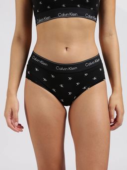 Calvin Klein - Black Cotton Typography Hipster