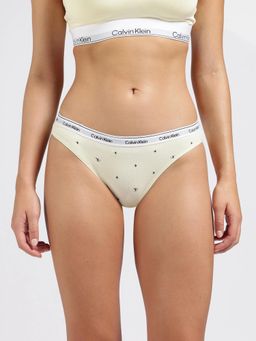 Calvin Klein - Yellow Cotton Typography Hipster