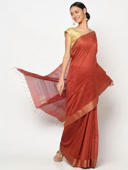 Fabindia - Cotton Silk Chanderi Woven Sari