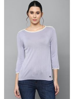 Allen Solly - Women Purple Solid Casual Top