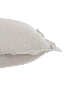 Maspar - Cotsmere Emmie 110 GSM Cotton Grey Hem Stitch Regular Pillow Case Euro Set Of 2