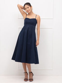 Twenty Dresses by Nykaa Fashion - Navy Dancing In The Moonlight Dress