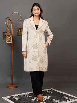 TWENTY ME - Women Off White Color Full Sleeve Coat