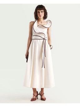 RAREISM - Ivory Women Flared Dress