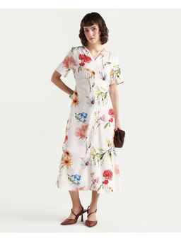 RAREISM - Off White Women A-Line Dress