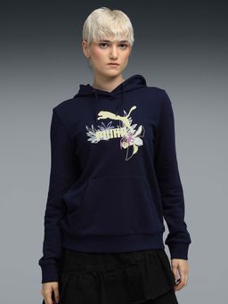 Puma - Fp Graphic Womens Regular Fit Hoodie Blue