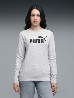 Puma - Essentials No. 1 Logo Womens Crew-Neck Sweatshirt Grey