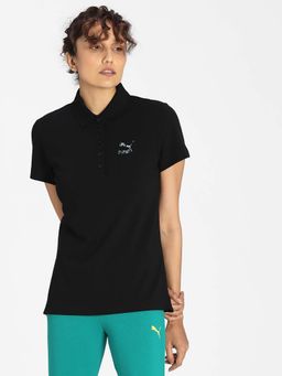 Puma - Womens Polo T-Shirt Black