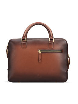 Lapis Bard - Brown Ducorium Chester Slim 14Inch Laptop Business Bag