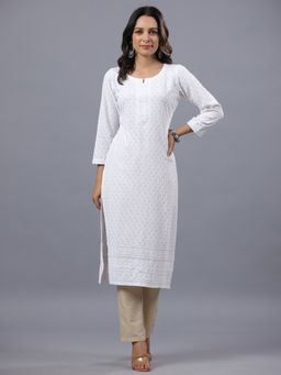 Amchoor - White Chikankari Kurta