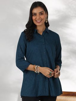 Libas - Green Solid Shirt Tunic