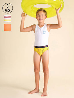 U.S. POLO ASSN. - Mid Rise Cotton Spandex Brief (Pack of 3)