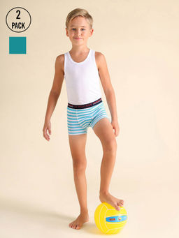 U.S. POLO ASSN. - Mid Rise Cotton Spandex Trunk (Pack of 2)