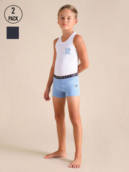 U.S. POLO ASSN. - Solid Cotton Spandex Trunk (Pack of 2)