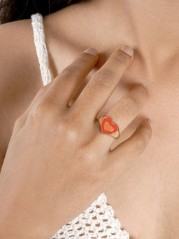 Joker and Witch - Joker & Witch Ellery Orange Heart Ring
