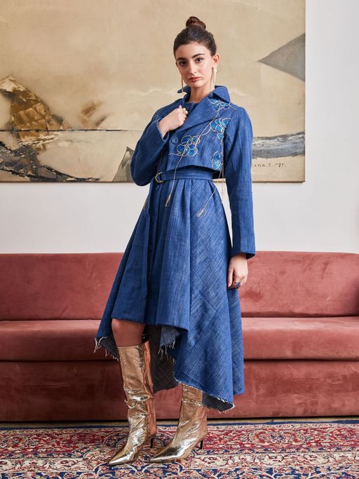 denim jacket dress set Jean Jacket & Dress Sets: Autumn/Winter Style Guide