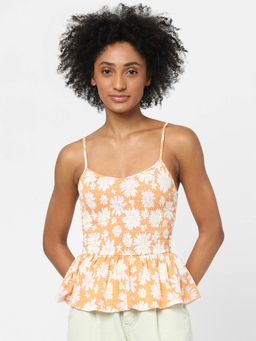 ONLY - Women Casual Wear Orange Top