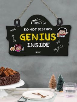 Indigifts - Jungle-Jalebi Genius in Making Printed Kids Wooden Wall Hanging