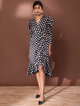 RSVP by Nykaa Fashion - Black Living The Retro Life Dress