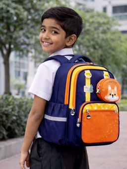 Little Surprise Box - Blue Polyester Backpack for Kids (4-7 Years)
