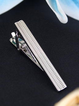 PELUCHE - Silver Squares - Normal Tie Pin for Men