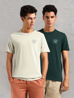 U.S. POLO ASSN. - Comfort Fit Solid Cotton IYAL T-shirt - Pack Of 2