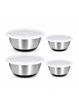 Culinex by thinKitchen - Heavy Gauge 304 Stainless Steel Anti-Skid Mixing Bowl Set Of 4