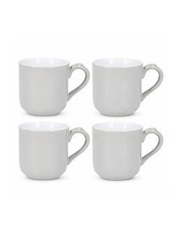 London Pottery - Farmhouse Mug, Cobalt Blue, 250Ml (Grey), Set Of 4