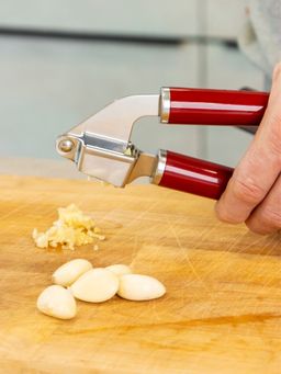 KitchenAid - Stainless Steel Garlic Press - Empire Red