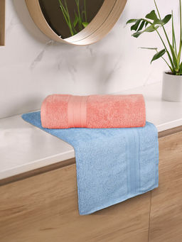 MYTRIDENT - Soft Comfort Air Rich Bath Towels Allure and Coral Haze (Pack of 2) (L)