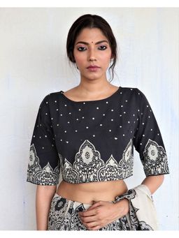 Chidiyaa - Black Cotton Blouse