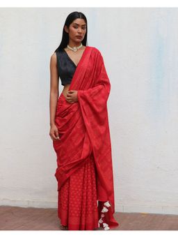 Chidiyaa - Fmtm Colossus Handblockprinted Cotton Saree