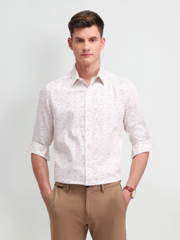 Arrow Newyork - Paisley Pink Full Sleeves Collar Neck Shirt