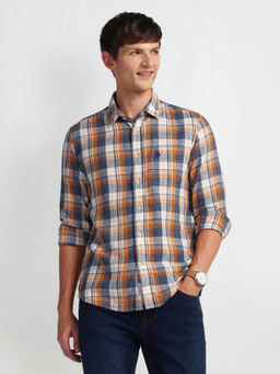 U.S. Polo Assn. Denim Co. - Checks Multi-Color Full Sleeves Collar Neck Shirt