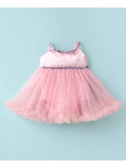 Mark & Mia - Style Party Glitter Print and Sequin Dress-Pink