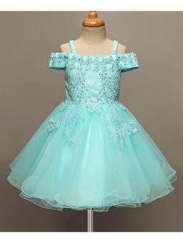 Mark & Mia - Tuquoise Party Pearl and Sequin Dress