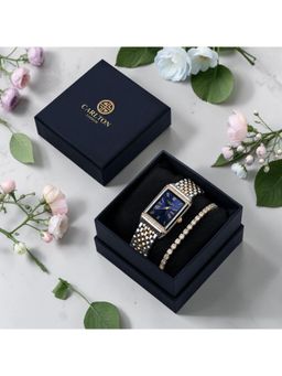 Carlton London - Women Amara & Tennis Watch & Bracelet - CLPLG126 (M)