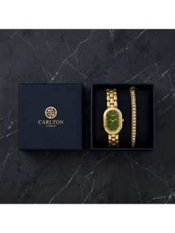 Carlton London - Women Watch Cecil & Tennis Bracelet - CLPLG132 (M)