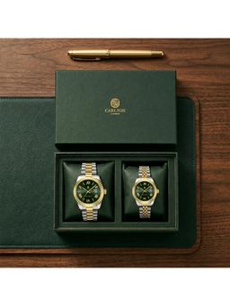 Carlton London - Unisex His & Her Charles & Harper Watches - CLPLG134 (M)