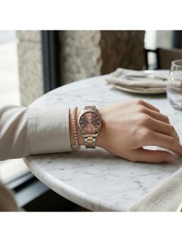 Carlton London - Women Harper V. Watch & Tennis Bracelet - CLPLG140 (M)
