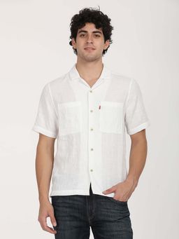 Levi's - Men's White Solid Slim Fit Shirt
