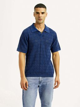 Levi's - Men's Blue Loose Fit Polo T-Shirt