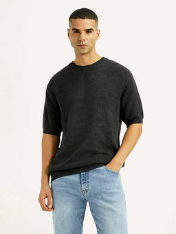 Levi's - Men's Textured Black Loose Fit T-Shirt