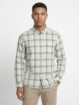 The Bear House - Men's Checked Slim Fit Casual Shirt