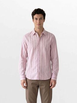 The Bear House - Men's Striped Slim Fit Casual Shirt