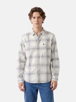 The Bear House - Men's Cotton Checked Slim Fit Casual Shirt